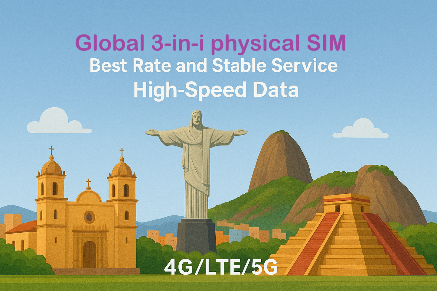 Travel Physical SIM in South America 9 Countries