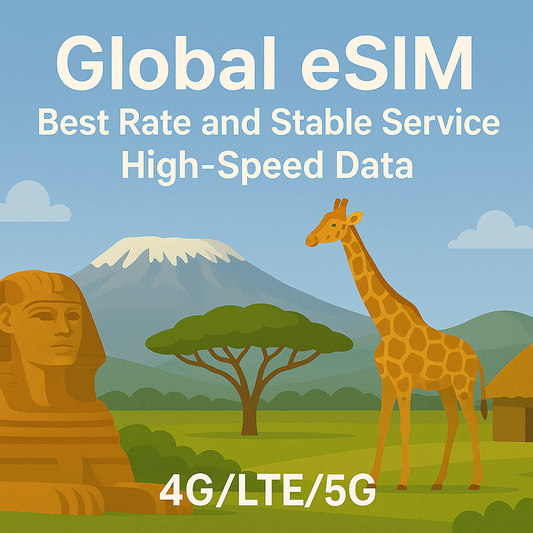 Travel eSIM in Tunisia / Ghana / Algeria / Reunion / Algeria